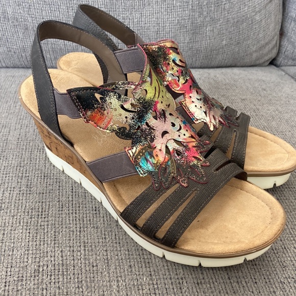 Rieker sling back platform sandal women’s size 41 - Picture 4 of 7